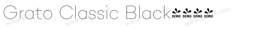 Grato Classic Black字体转换